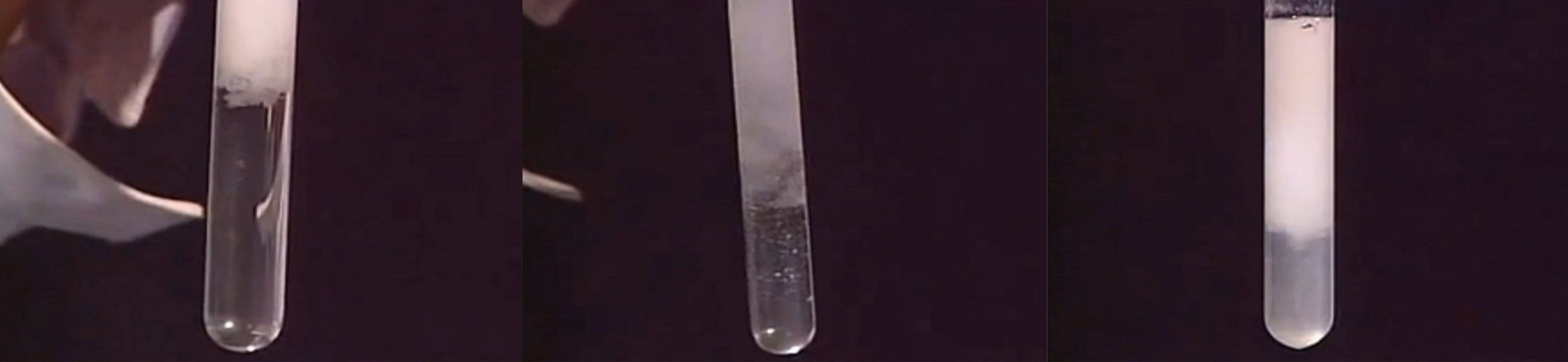 向NaOH溶液里滴加AlCl3溶液至過量,開始無沉淀，過一會兒產(chǎn)生白色沉淀且不溶解